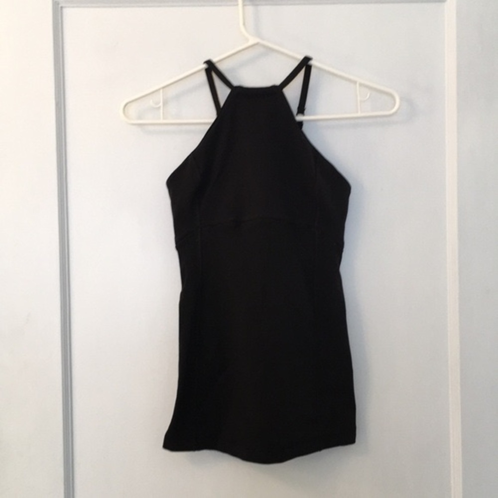 Black lululemon halter tank top